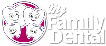 My Family Dental Logo White Version